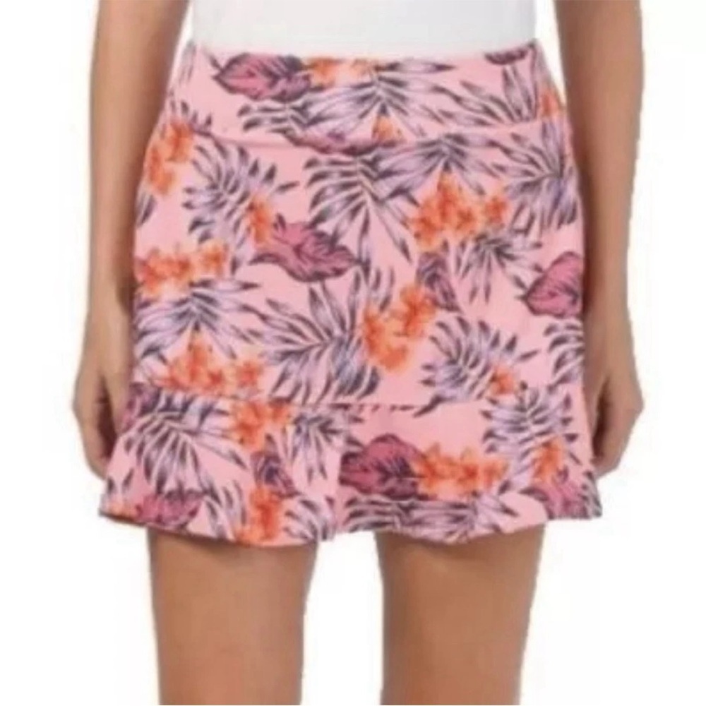 Tommy Bahama Golf Women’s Skort Tropical Ruffle Stretch Floral Size L - NWT